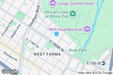 Map image of the property - 940 E 181st St