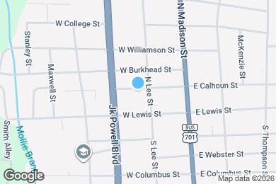Map image of the property - 207 W Calhoun St