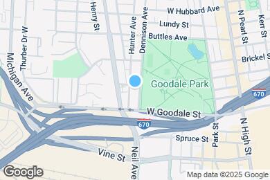 Map image of the property - 645 Dennison Ave
