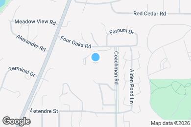 Map image of the property - 1700 Four Oaks Rd
