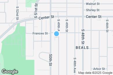 Map image of the property - 2116 S 49th Ave