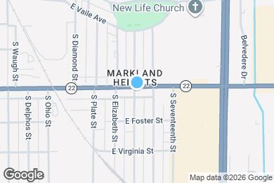 Map image of the property - 1501 E Markland Ave