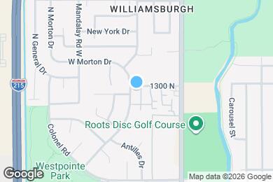 Map image of the property - 1791 W 1300 N
