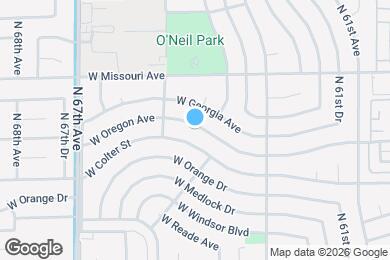 Map image of the property - 6425 W Oregon Ave