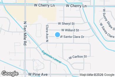 Map image of the property - 2839 W Santa Clara Dr