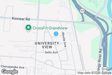 Map image of the property - 917 W 10th Ave