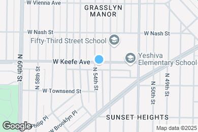 Map image of the property - 5327 W Keefe Ave