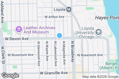 Map image of the property - 1249 W Devon Ave