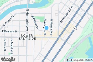 Map image of the property - 1734 N Arlington Pl