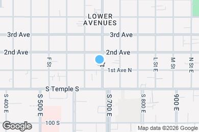 Map image of the property - 587 E 1st Ave