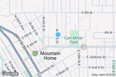 Map image of the property - 340 E 8th N