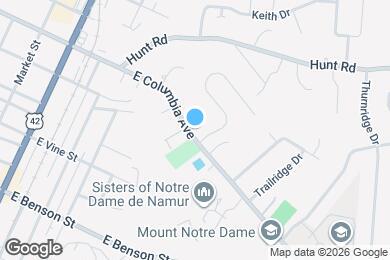 Map image of the property - 442 E Columbia Ave