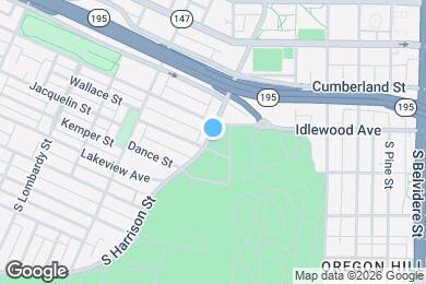 Map image of the property - 411 S Harrison St