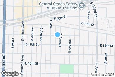 Map image of the property - 1816 D Avenue