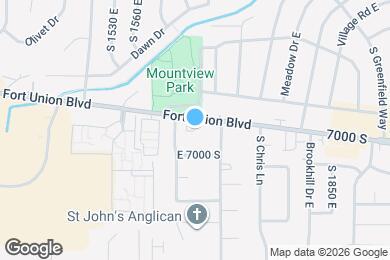 Map image of the property - 1693 E Fort Union Blvd