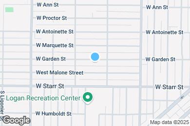 Map image of the property - 2116 W Garden St