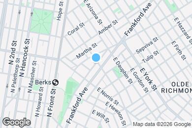 Map image of the property - 2146 E Susquehanna Ave