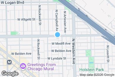Map image of the property - 2503 W Fullerton Ave