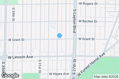 Map image of the property - 2875 W Grant St