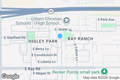 Map image of the property - 1413 S Ponderosa Dr