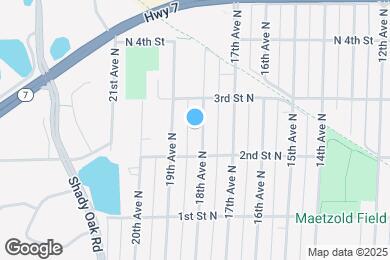 Map image of the property - 226 18th Ave N