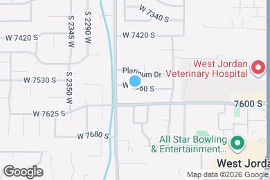 Map image of the property - 2125 W 7560 S