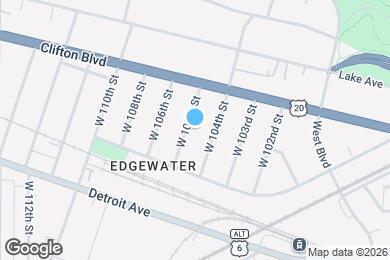 Map image of the property - 1299 W 105th St