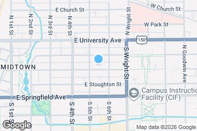 Map image of the property - 506 E. White Champaign