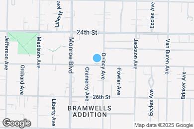 Map image of the property - 25th and Quincy