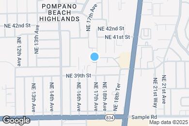 Map image of the property - 3951 NE 17th Ave