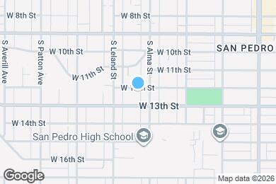 Map image of the property - 1037 W 12th St