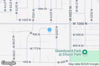 Map image of the property - 911 N 2350 W