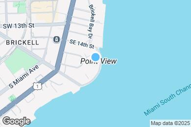 Map image of the property - 1420 Brickell Bay Dr
