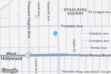 Map image of the property - 1241 N Fairfax Ave