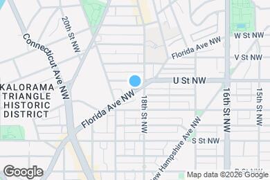Map image of the property - 1825 Florida Ave NW