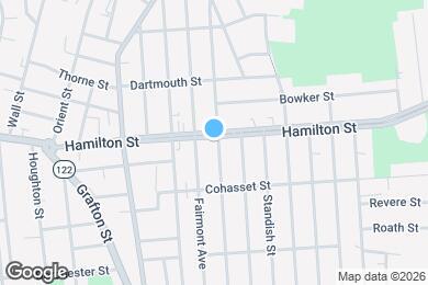 Map image of the property - 100 Pilgrim Ave