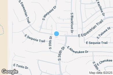 Map image of the property - 3525 E Equestrian Trail