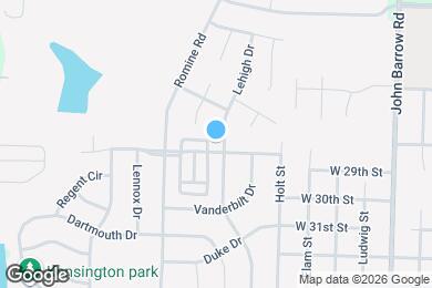 Map image of the property - 2820 Lehigh Dr