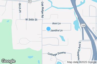 Map image of the property - 9901 Sandra Ln