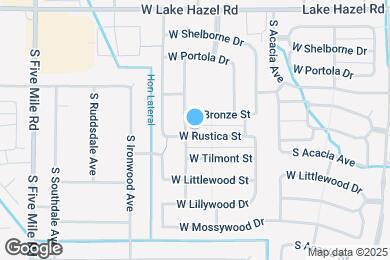 Map image of the property - 10062 W Rustica St