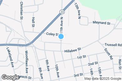 Map image of the property - 109 11th Ave N