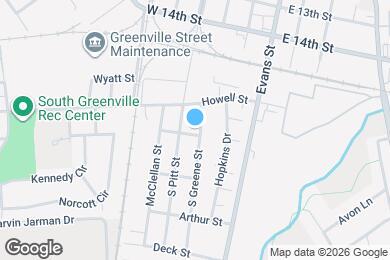 Map image of the property - 1612 S Greene St