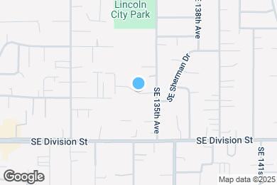 Map image of the property - 13334 SE Sherman St