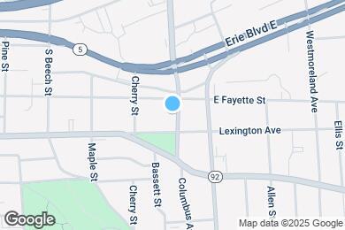 Map image of the property - 208 Columbus Ave