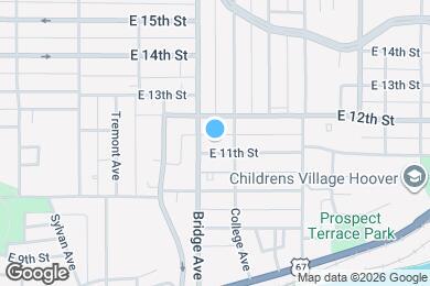 Map image of the property - 1224 E 11th St