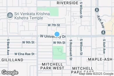 Map image of the property - 729 W University Dr