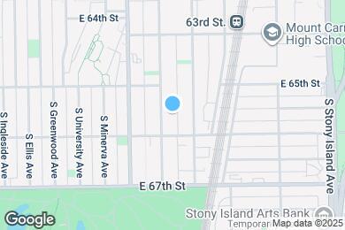 Map image of the property - 6527 S Kimbark Ave
