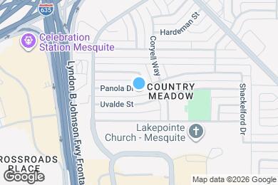 Map image of the property - 1724 Panola Dr