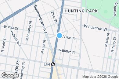 Map image of the property - 3847 N Broad St