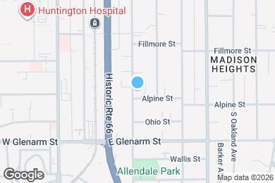 Map image of the property - 910 S Marengo Ave